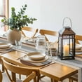 thumbnail image 6 of Brown Grey Round 15 Inch Placemats Set of 8, Vintage Stripe Farmhouse Wood Grain Ombre HeatResistant Non Slip Place Mats for Dining Table, Wipeable Braided Kitchen Table Mats for Housewarming, 6 of 9