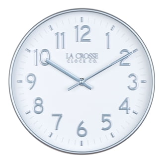 La Crosse Clock 404-2624O 9.5 Inch Octagon Wood Wall Clock