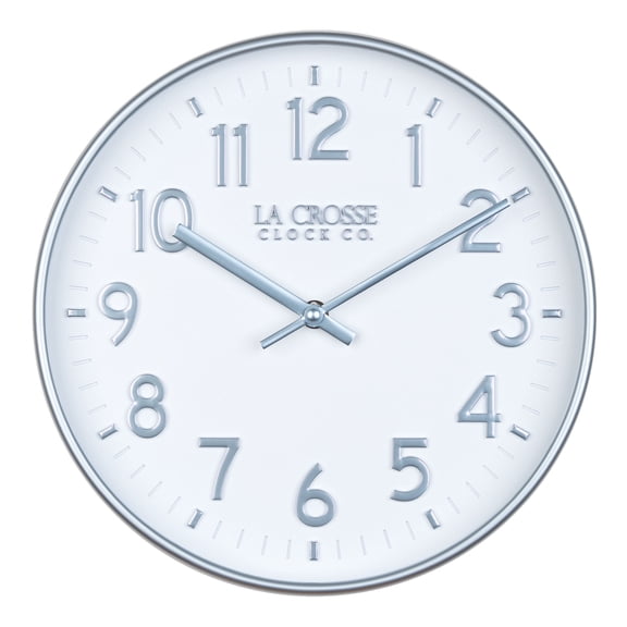La Crosse Clock 404-3027B 10.8 inch Tovi Analog Quartz Wall Clock