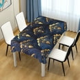 thumbnail image 4 of Yayeee Tablecloths 60" x 60" Rectangle Wrinkle Resistant Party Table Cover, Blue Art Pattern, 4 of 8