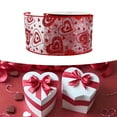 thumbnail image 6 of Abbraccia Valentines Day Gift Ribbons Heart Ribbon 5Yards Decor 1.5" Wide Gift Wrapping Ribbon for Gift Packaging Scrapbooking Birthday Clear Bottom, 6 of 7