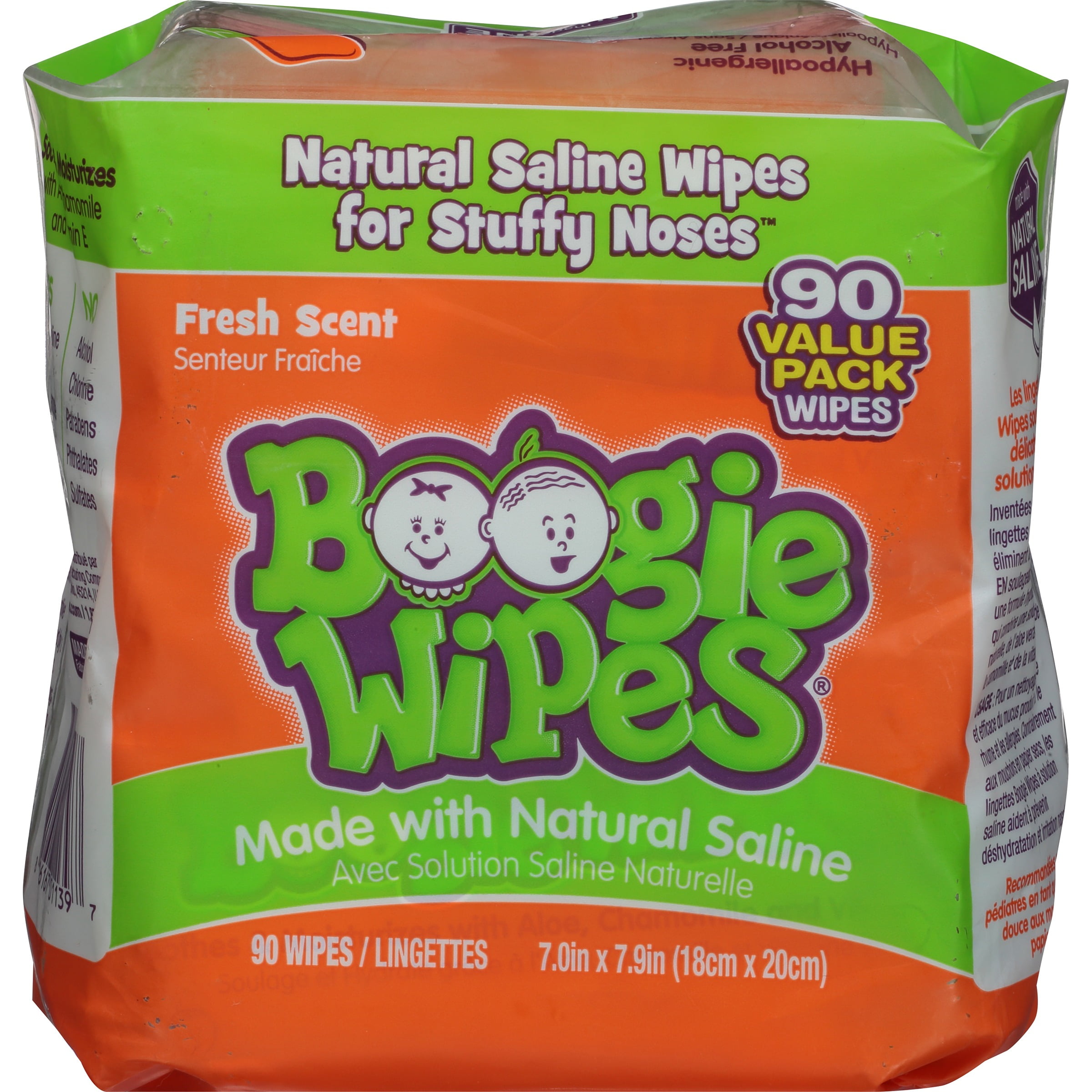 Boogie Wipes Saline Nose Wipes Fresh Scent - 30ct : Target