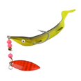 thumbnail image 2 of 1 Pce Queue en T Souple Pêche Sequins Spinner Crank High, 2 of 8