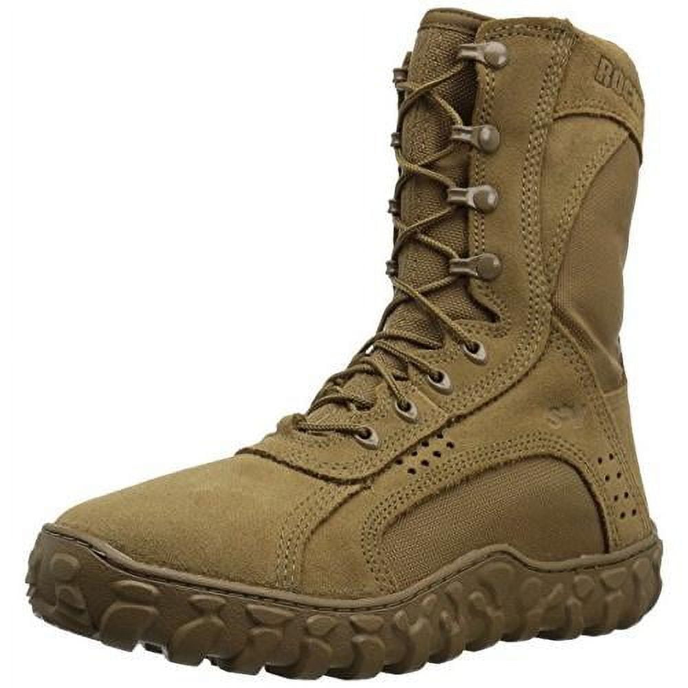 Bottes Combat Rocky Outdoor Gear - Cuir Marron - Taille 8 Homme - Bout Acier