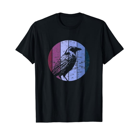 Retro Raven Crow T-Shirt