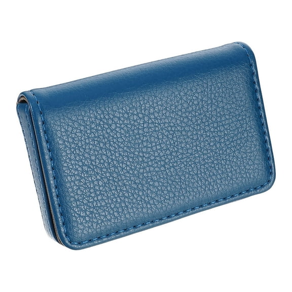 Hemoton  Card Package Portable Holder Case Holders Magnetic Wallet Blue