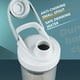 thumbnail image 5 of Botella agitadora de proteínas de 500 ml y 17 oz | Vaso Portátil Deportivo de Bamboleo de Agua con Bola Mezcladora y Caja de Polvo | Tapa a prueba de fugas | Empuñadura antideslizante | Licuadora de, 5 of 7
