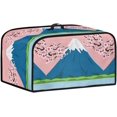 thumbnail image 2 of Kitchen Appliances Cover Small Appliance Covers Slow Cooker Cover with Mesh Pocket and Handy Handle Keep Your Kitchen Appliances Clean for Home Kitchen, Mt. Fuji Cherry Blossoms, CZA64, 2 of 8