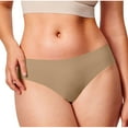 thumbnail image 2 of asjyhkr Womens Underwear Middle Waist Lightweight Seamless Brief Soft Comforty Breathable Solid Color Ladies Panties, 2 of 6