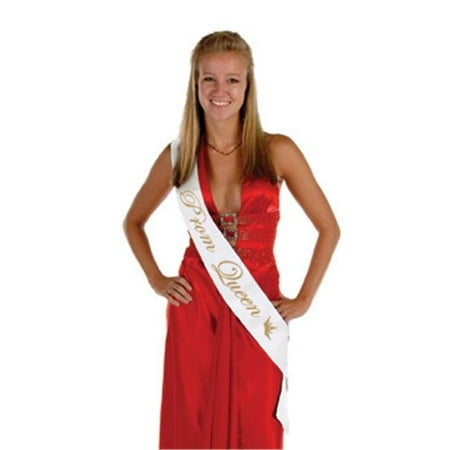 Prom Queen Satin Sash Party Accessory (1 count) (1/Pkg)