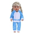 thumbnail image 4 of AmaMary Reborn Doll Clothes Set Light Blue Dog-Style Hoodie and Pants 3 Piece Soft Cotton Outfit 16-18 Inch, 4 of 6