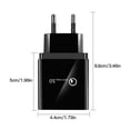 thumbnail image 2 of Cargador de pared para teléfono de 4 puertos Adaptador de corriente de carga rápida Cargador USB para teléfono móvil de viaje portátil Enchufe de la UE Advancent EL5104-05B, 2 of 2