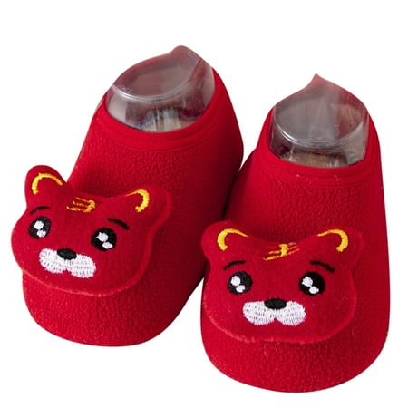 

kpoplk Toddler Sneaker Boys Autumn And Winter Boys And Girls Children Socks Shoes Non Slip Indoor Floor Baby Baby Walking Shoes(A)
