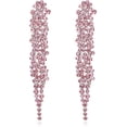 thumbnail image 1 of Statement Arete de Boda con Cristal para Mujer, Aretes Pendiente de Borla Relago, 1 of 4