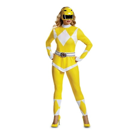 Power Rangers - Mighty Morphin Yellow Ranger Adult Halloween Costume