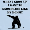 thumbnail image 2 of CafePress - Snowboard Like My Mommy Body Suit - Baby Light Bodysuit, Size Newborn - 24 Months, 2 of 4