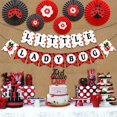 thumbnail image 3 of Ladybug Baby Shower Decorations for Girls Little Ladybug Banner It's a Ladybug Cake Topper Flower Paper Fans for Ladybug Theme Bday Party Supplies, 3 of 7