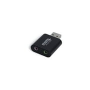 PLUGABLE TECHNOLOGIES Plugable USB Audio Adapter with 3.5mm Speaker-Headphone and Microphone Jack, Add an External Stereo Sound Card to Any PC, Compatible with Windows, Mac, and Linux