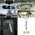 thumbnail image 7 of Renewold Dolphin Rainbow 15 PCS Car Seat Covers Set for Men Women, Soft Seat Protector Steering Wheel Cover Seat Belt Pads Trash Bin Sunglasses Pocket Rear View Mirror Protector Coasters Key Chain, 7 of 7