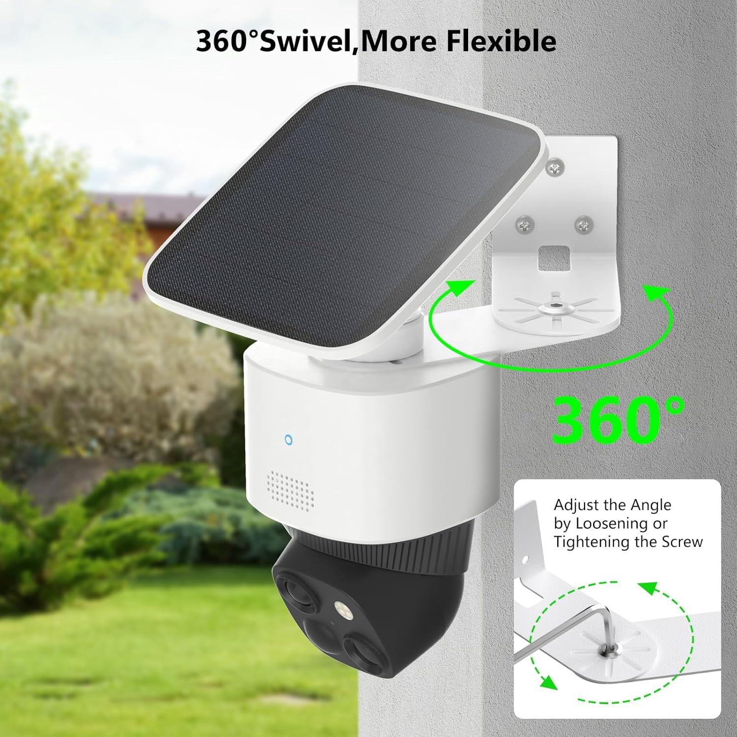 2Pack Adjustable Corner Mount Bracket for Eufy Security SoloCam S340/E30/E42 Metal Wall Mount for Eufy S340 with Coverage of 270° on Both Sides of The House, Reduce Blind Spots, Keep 360° Swivel