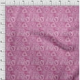 thumbnail image 4 of oneOone Cotton Silk Pink Fabric Abstracts Diy Clothing Quilting Fabric Print Fabric By Yard 42 Inch Wide, 4 of 6