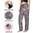 thumbnail image 5 of Sweet Hearts 2-Pack Pajama Pants for Women- Soft Comfy Lounge Sleep Bottoms with Faux Drawstring Women's PJ Pants Made in USA, 5 of 6