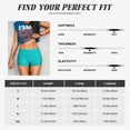 thumbnail image 5 of Daiia water droplets Pattern Women's Workout Shorts Biker Shorts - High Waisted Workout Spandex Tummy Control Gym Running Yoga Shorts-Large, 5 of 8