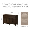 thumbnail image 5 of Maven Lane Felix Rustic Wooden Sideboard in Weathered Brown Finish, 5 of 6