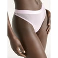 thumbnail image 4 of Joyspun Women's Space and Mesh Thong Panties, 2-Pack, Sizes XS-3XL, 4 of 4