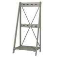 thumbnail image 3 of 68" Solid Wood Angled Hall Tree - Grey, 3 of 6