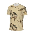 thumbnail image 6 of Wukai Vintage Bird Print Men's Short-Sleeved Mesh T-Shirt,Quick-Dry Short Sleeve Workout T-Shirt-X-Small, 6 of 8