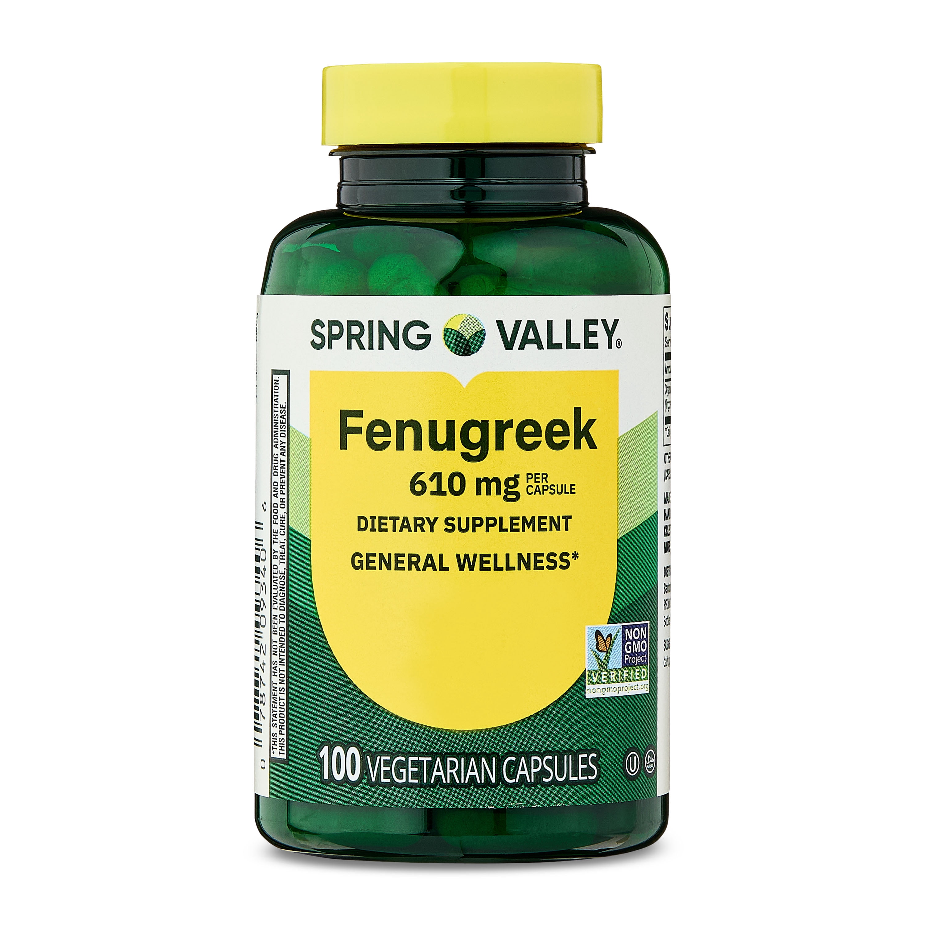 Spring Valley Fenugreek Dietary Supplement Vegetarian Capsules for