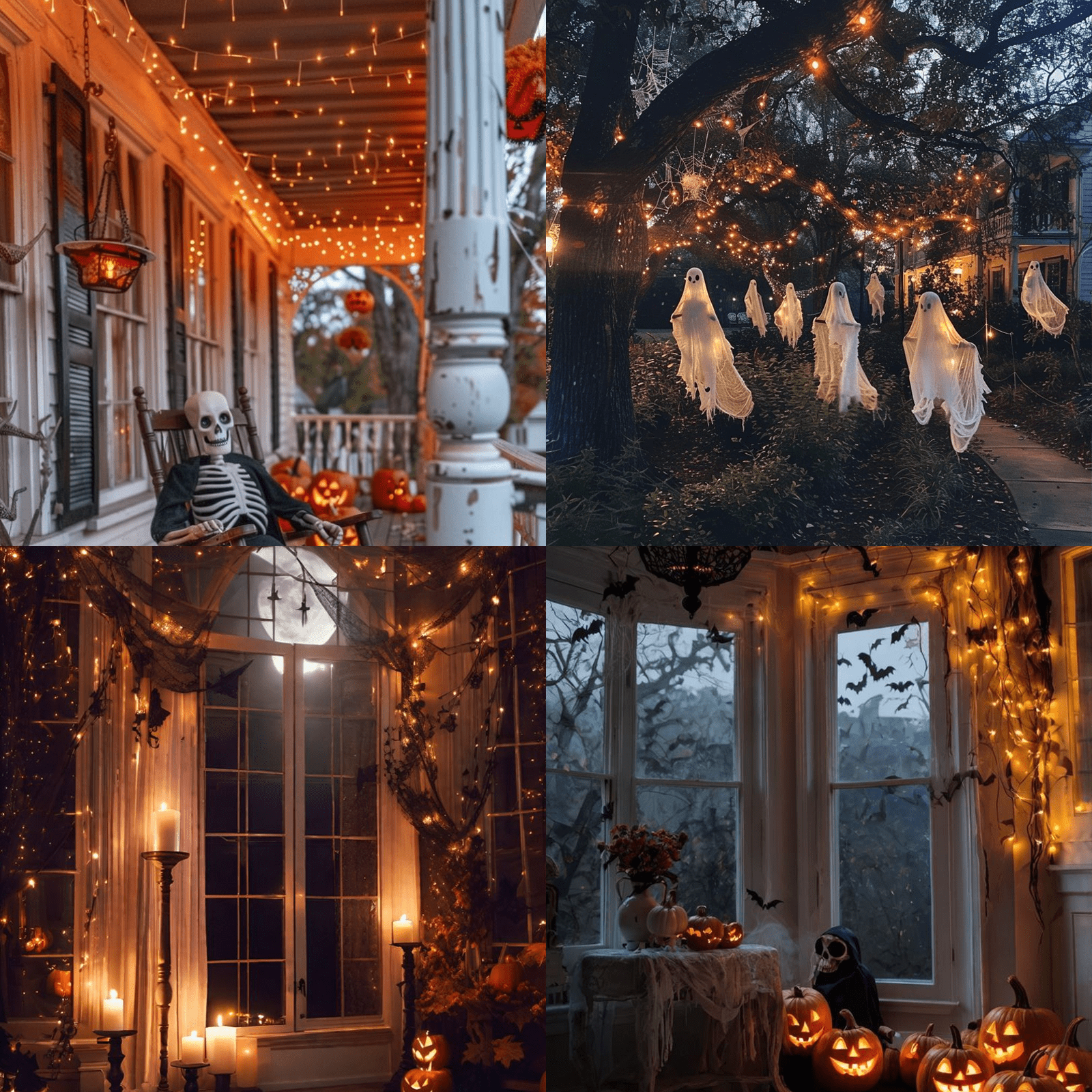 LAMPHOME Halloween Orange Mini LED String Lights, 32.5FT 100LED Plug-in Fairy Lights 16 Lighting Modes, Outdoor Holiday Decor for Tree, Garland, Wreath