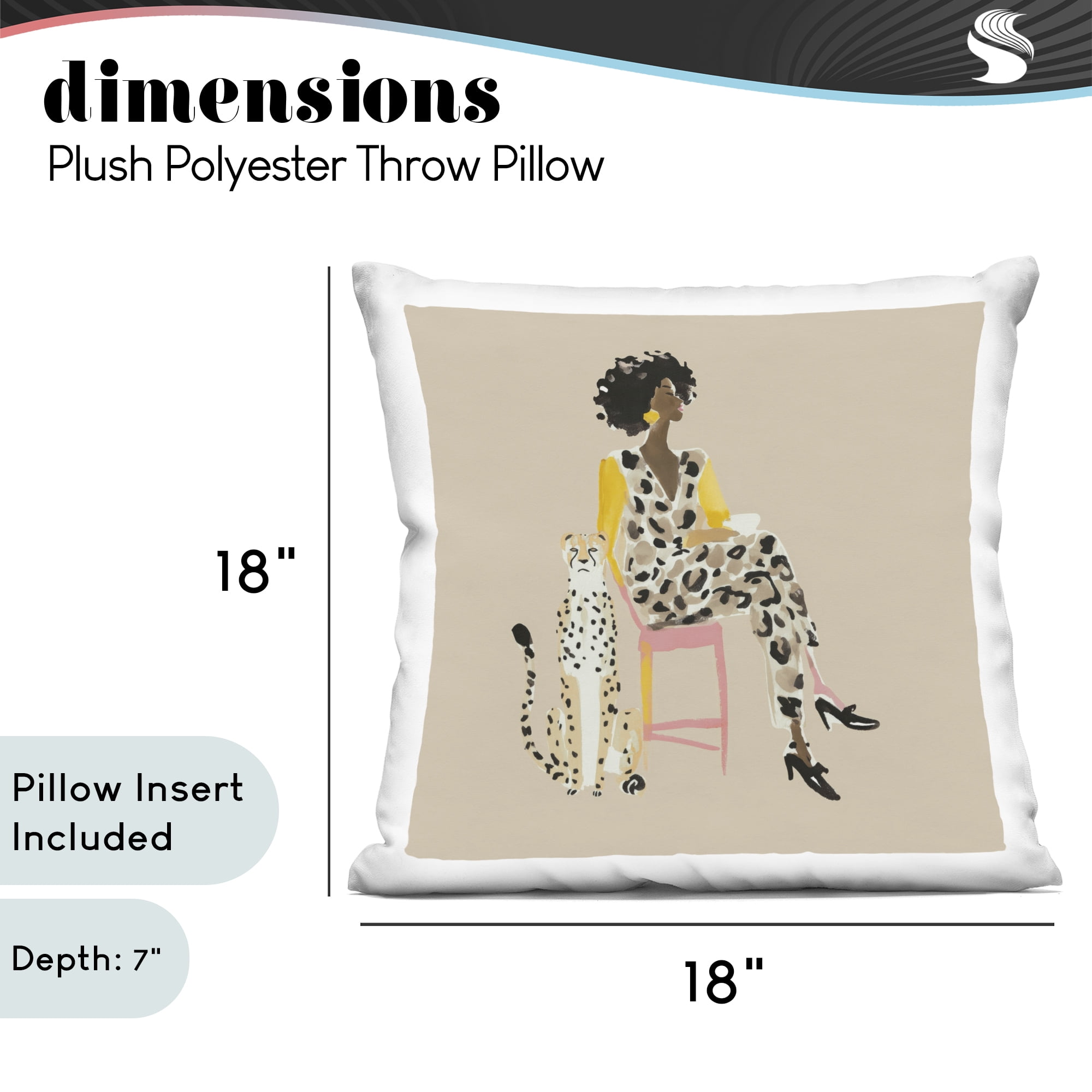 Stupell Industries Savage Chic Elegance Decorative Printed Throw Pillow, design by Svetlana Aleynikova