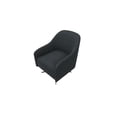 thumbnail image 2 of Enza Home Maison Metal & Fabric Swivel Armchair in Gray and Black Finish, 2 of 3