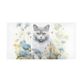 thumbnail image 5 of Cat in Colorful Flowers Luxury Kitchen Rug Non Slip Bathroom Plush Mat Shaggy Bedroom Carpet 39"x20", 5 of 6