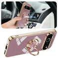 thumbnail image 3 of TECH CIRCLE Case for Google Pixel 9 Pro, Pixel 9 Case 6.3" (2024) - Shiny Plating Cute Case with Magnetic Kickstand / Ring Holder, Durable Soft Silicone Slim Thin Lightweight Phone Cover, Lightpurple, 3 of 5