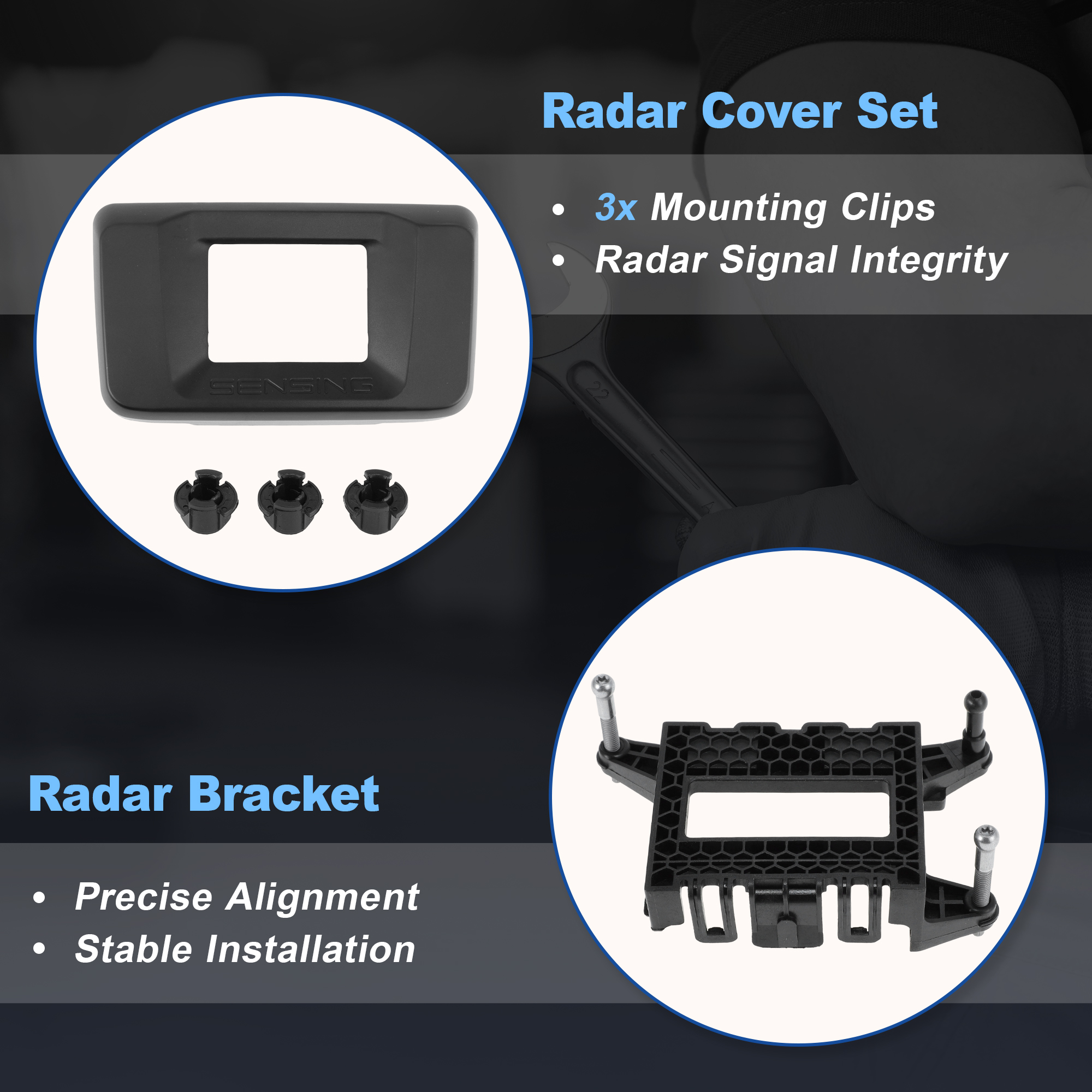 Unique Bargains Distance Sensor Radar Cover for Honda Accord 2018-2022 36809-TVA-A12 F