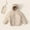 Beige, variant on BRGZLK Kids Hooded Puffer Jacket Boys Girls Fall Winter Trendy Solid Color Zipper Thin Lightweight Warmth Packable Puffer Outerwear with Storage Bag Green 9-10 Years