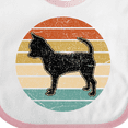 thumbnail image 4 of Inktastic Chihuahua Dog Retro Sunset Boys or Girls Baby Bib, 4 of 4