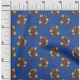 thumbnail image 1 of oneOone Georgette Viscose Fabric Leaves & Floral Block Decor Fabric Printed BTY 42 Inch Wide, 1 of 5