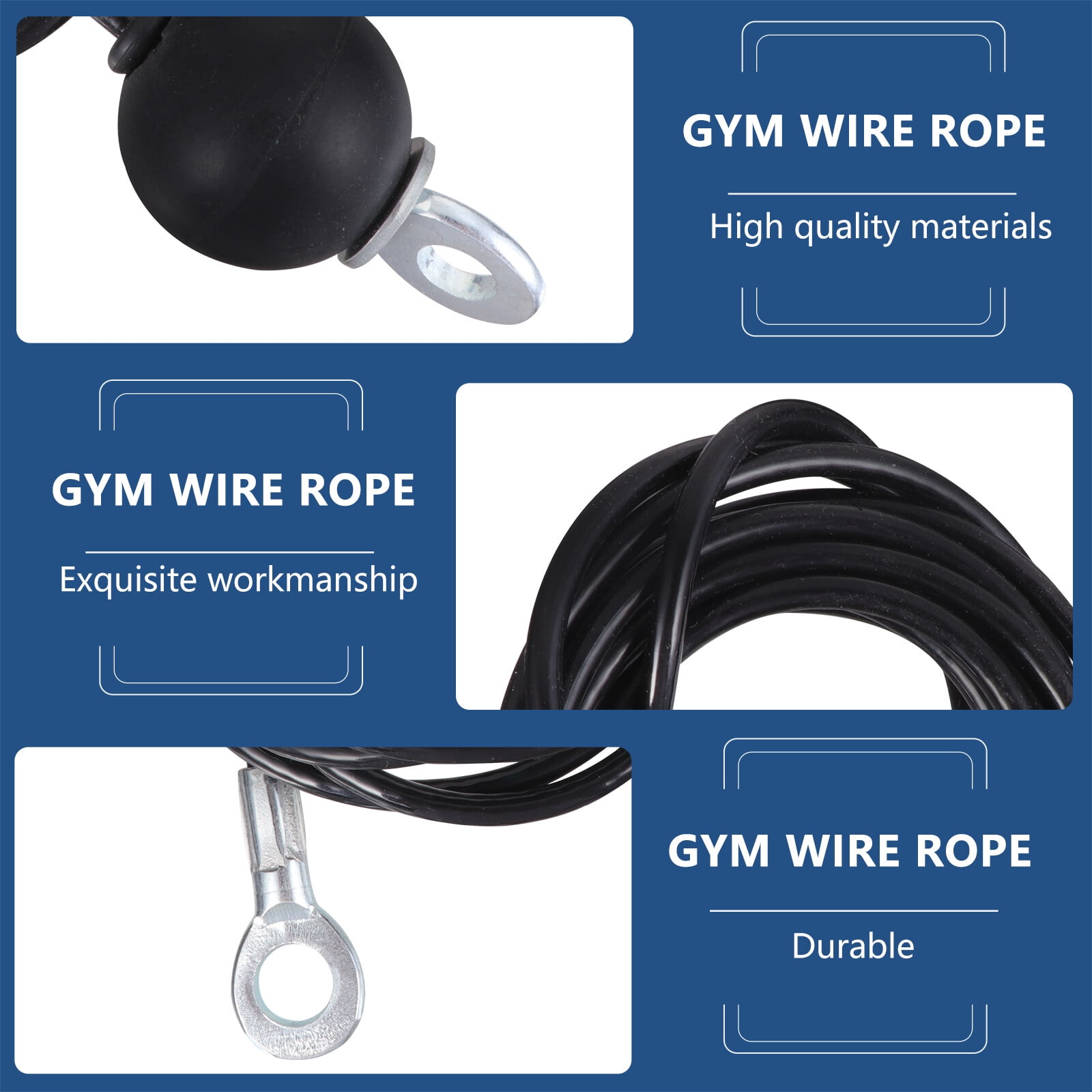 Polished Iron Wire Rope Accessories, for Weight Lifting, Size