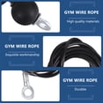 thumbnail image 6 of Ortofally Fitness Replacement Cable Exercising Wire Rope Heavy Duty Gym Cable for Pulley Home Gym Accessories 1.4M, 6 of 11