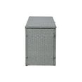 thumbnail image 4 of happimess Nino 59.06" Modern Minimalist Outdoor Faux Wicker Deck and Patio Storage Box, Gray, TRK1002A, 4 of 11