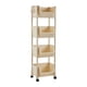thumbnail image 3 of Xihbxyly Carrito de Almacenamiento, Organizador Versátil de Cuatro Niveles, Carrito de Cocina Fácil de Mover, Elegante Estante para Refrigerios, Multiusos, Solución de Almacenamiento para El Hogar, D, 3 of 7