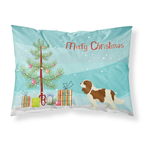 Cavalier Spaniel Christmas Tree Fabric Standard Pillowcase