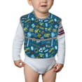 thumbnail image 6 of Zufioo Modern Excavator Print Toddler Adjustable Waterproof Bib, 11.6x15 Inch Feeding Bib Suitable for 6-24 Month Babies, 6 of 8