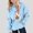 Light Blue, variant on Piuwrlz Girls Hood Halloween Sweatshirts Kids Pattern Hat Hoodies Long Sleeve Pullover Blue Size 11 Years