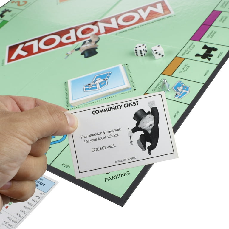 Monopoly Board Game for Ages 8+, For 2-6 Players, Includes 8