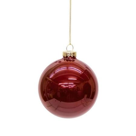 Ruby Bell - Club Pack of 12 Shiny Ruby Red Glass Christmas Ball Ornaments 4